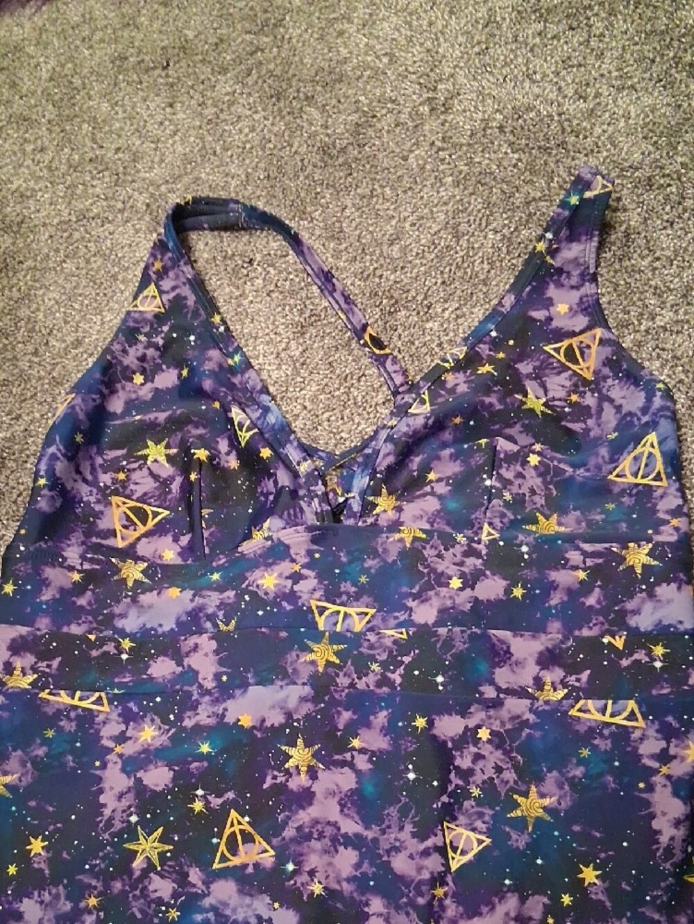 torrid Purple Harry Potter Galaxy Starprint One-Piece Swimsuit - Picture 2 of 4